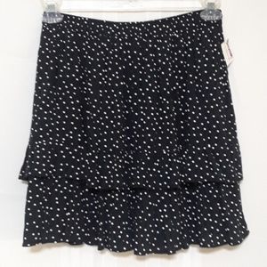 NWT Abercrombie & Fitch polka dot layered skirt, size small